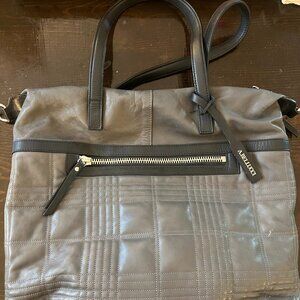 A. Bellucci Gray Italian Leather Purse